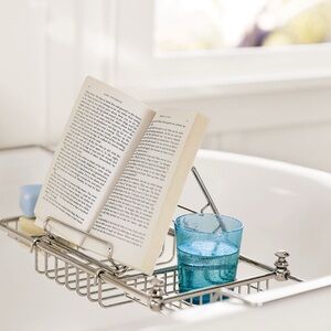 Pottery Barn Mercer Polished Nickel Bathtub Caddy